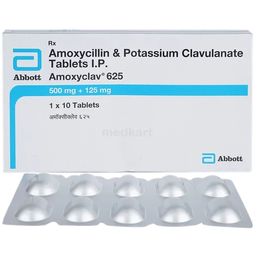 amoxyclav 625mg tablet 10's